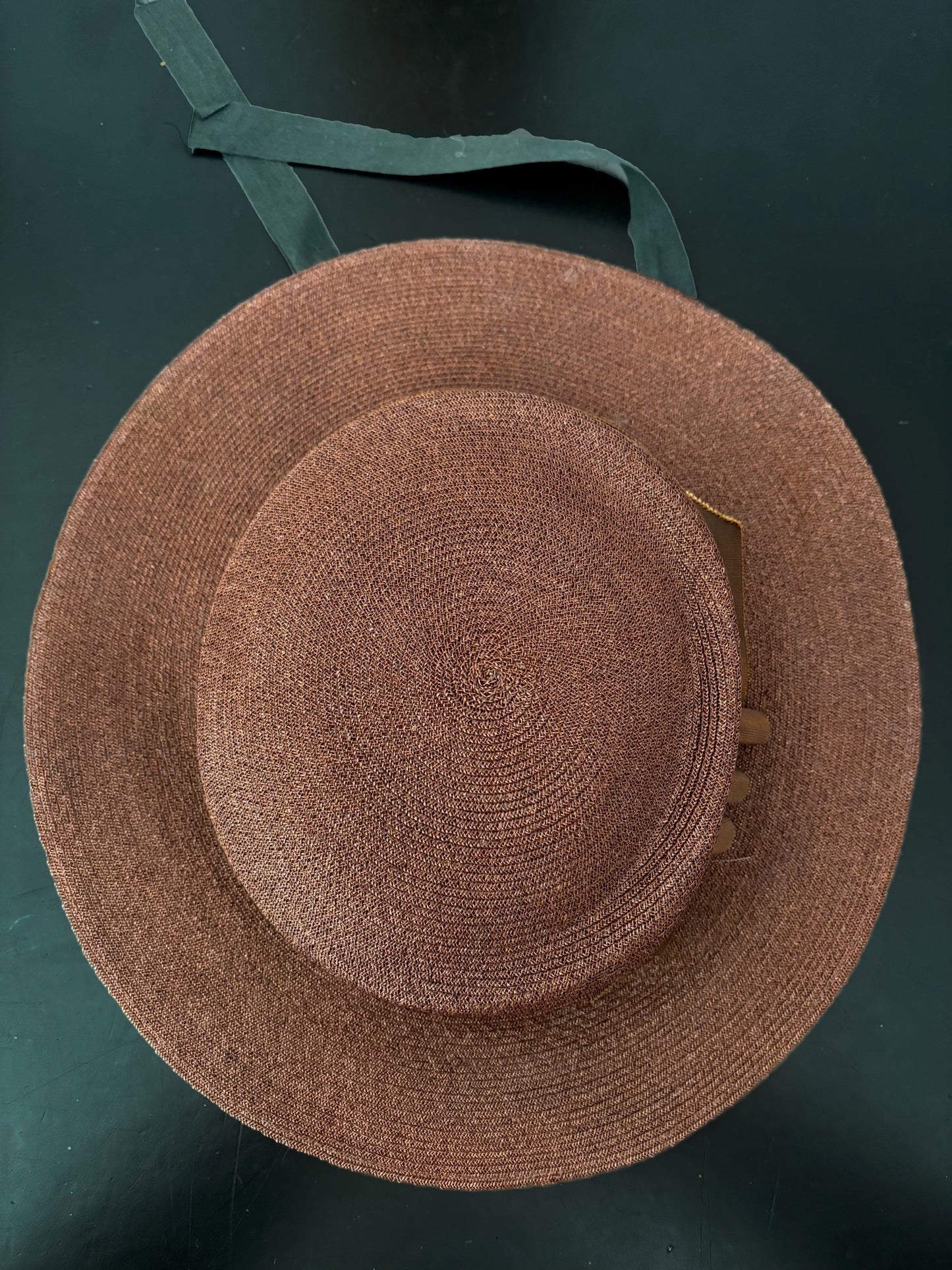 1940s/50s Wide Brim Raffia Hat
