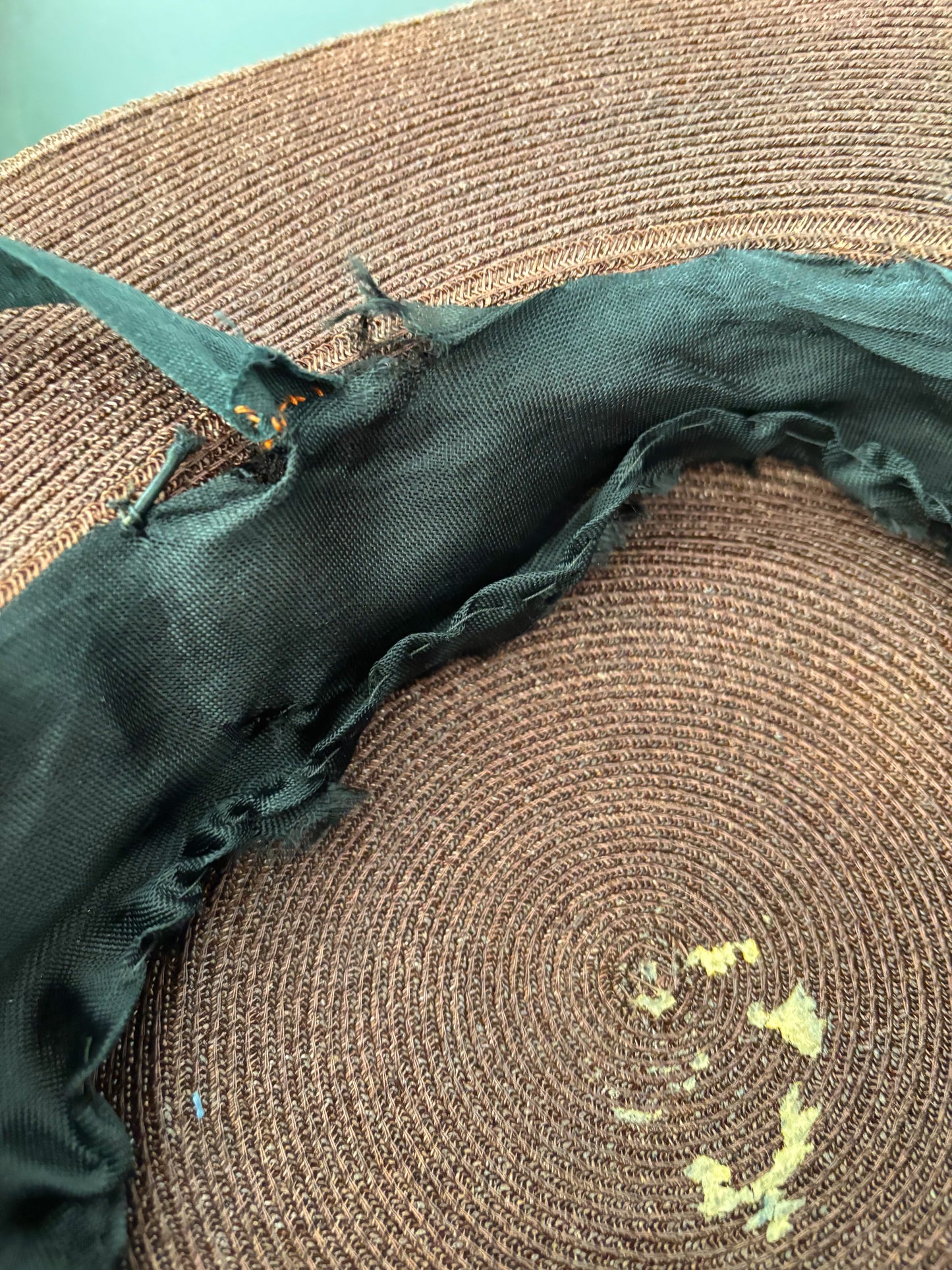 1940s/50s Wide Brim Raffia Hat