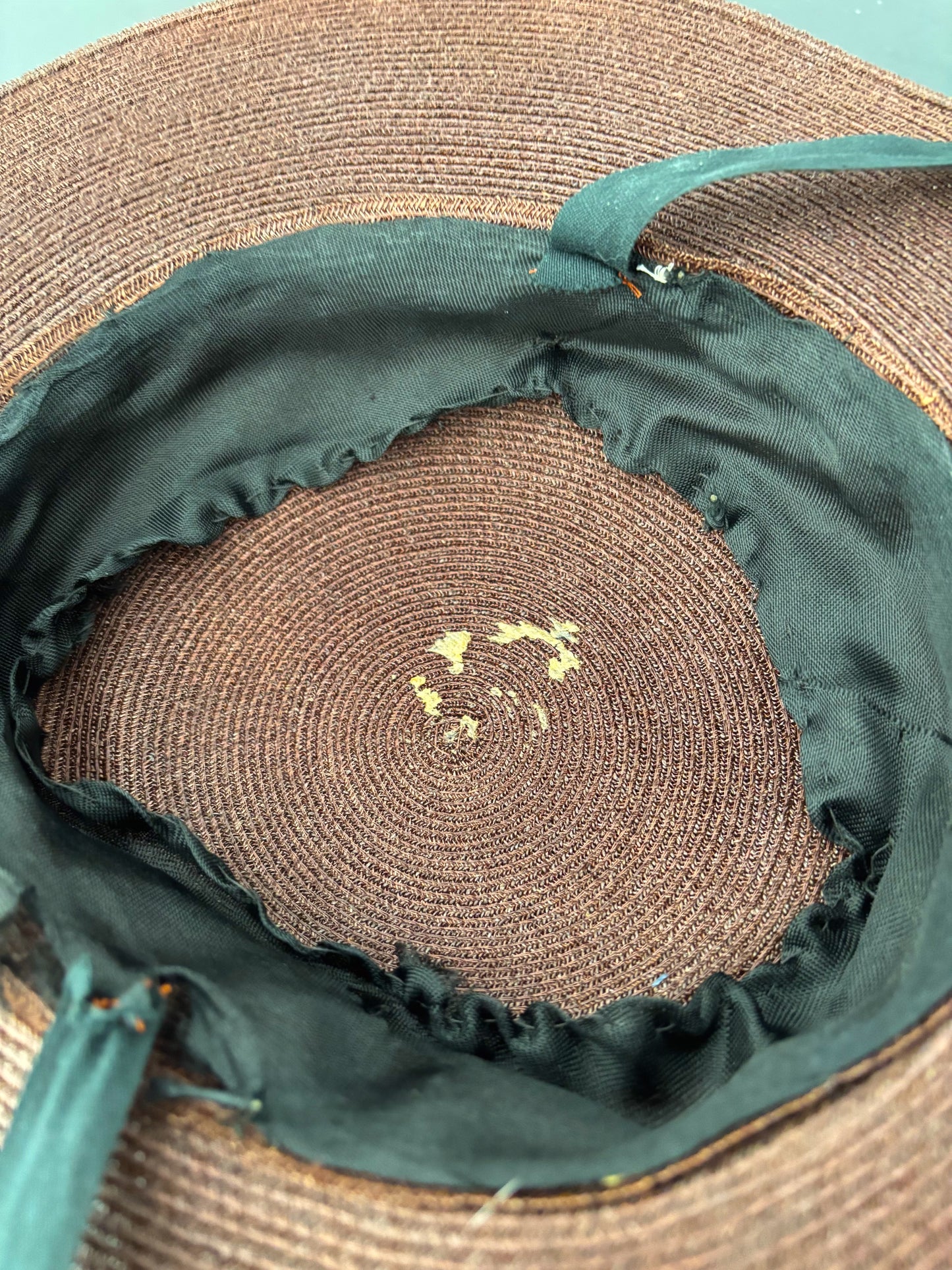 1940s/50s Wide Brim Raffia Hat