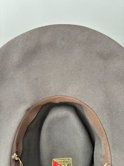 1940s/50s Valensy Grey Wide Brim Felt Picture Hat