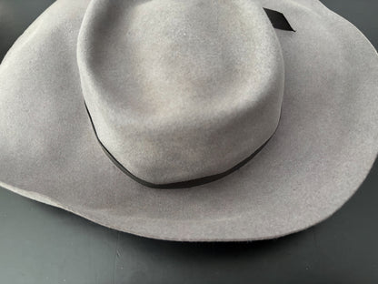 1940s/50s Valensy Grey Wide Brim Felt Picture Hat