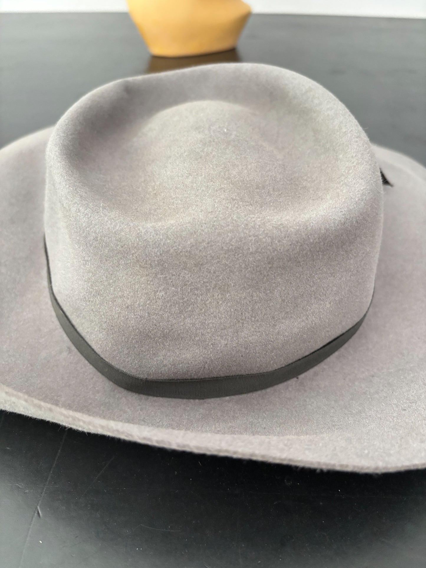 1940s/50s Valensy Grey Wide Brim Felt Picture Hat