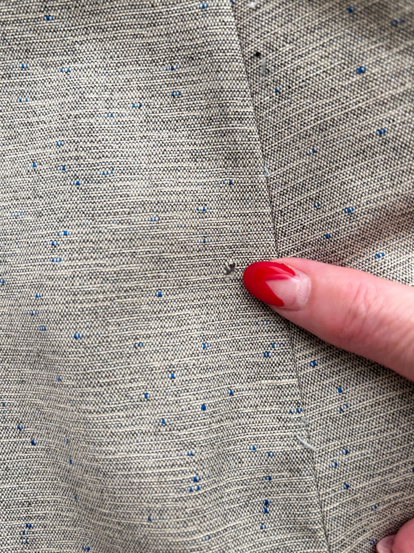1940s Lilli Ann Speckled Grey Gabardine Wool Suit | XS/S