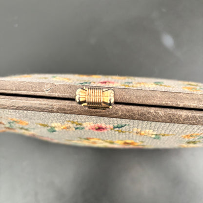 1950s/60s Floral Needlepoint Handbag