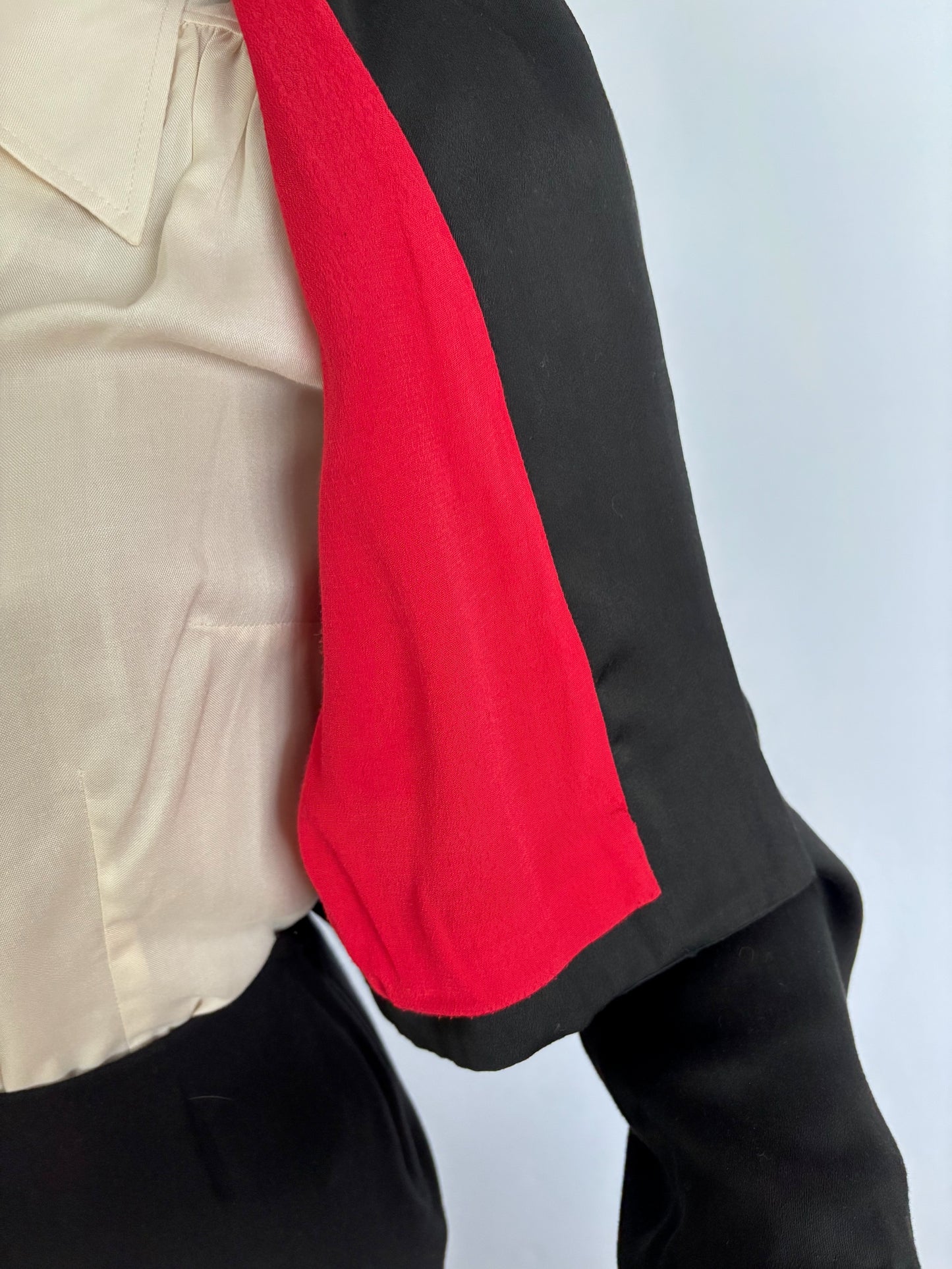 S/M | 1940s Style Black Bolero Jacket