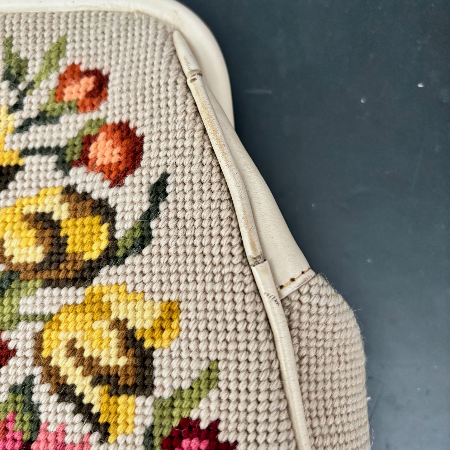 1950s/60s Floral Needlepoint Handbag