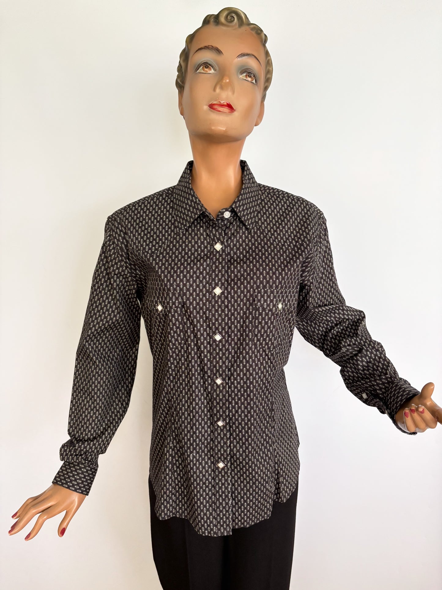 XXL | Panhandle Black And White Western Shirt