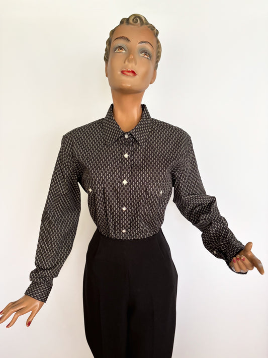 XXL | Panhandle Black And White Western Shirt
