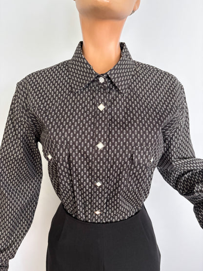 XXL | Panhandle Black And White Western Shirt