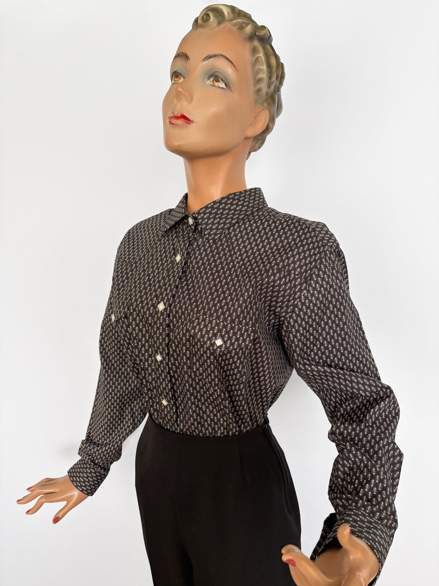 XXL | Panhandle Black And White Western Shirt