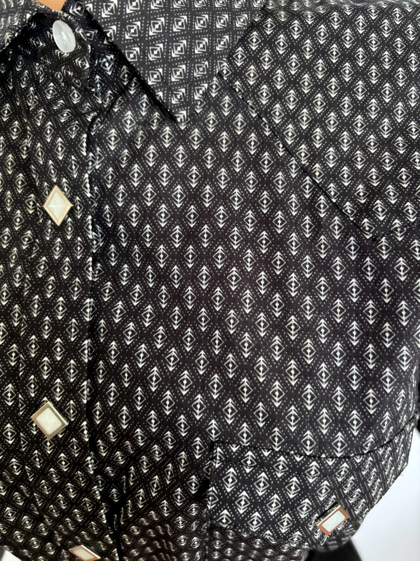 XXL | Panhandle Black And White Western Shirt