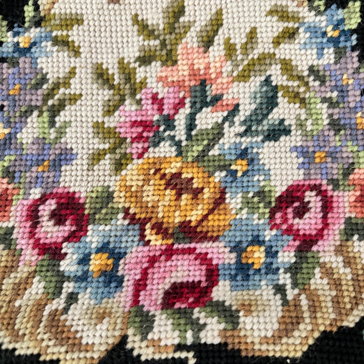 1950s/60s Floral Needlepoint Handbag