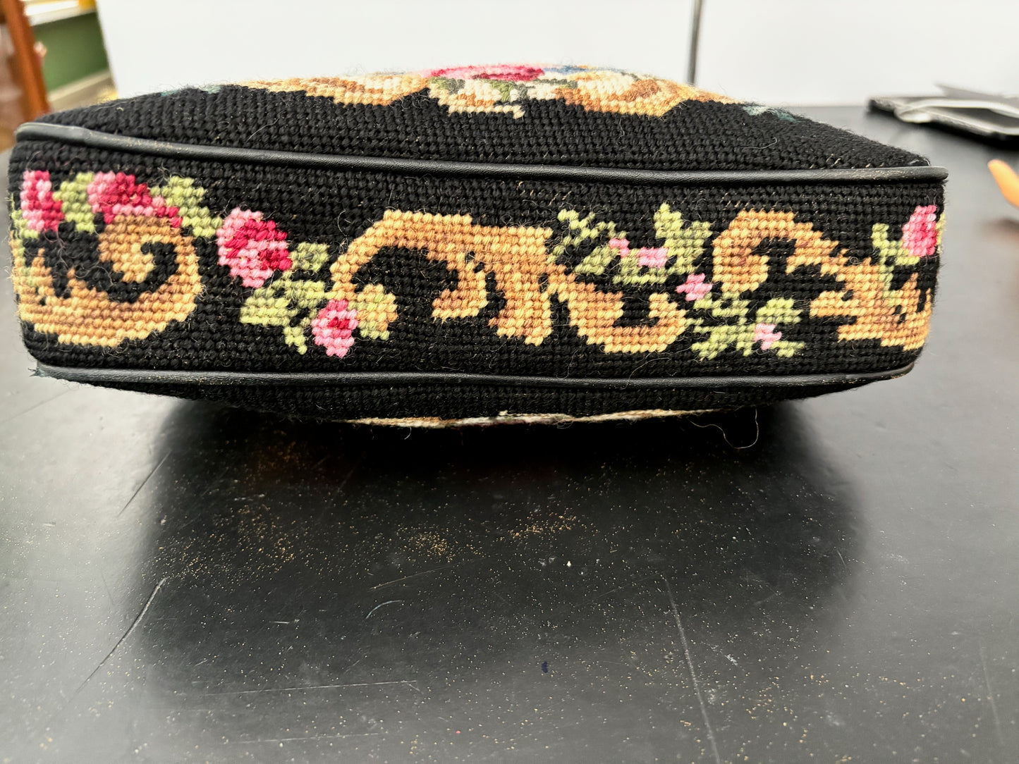 1950s/60s Floral Needlepoint Handbag