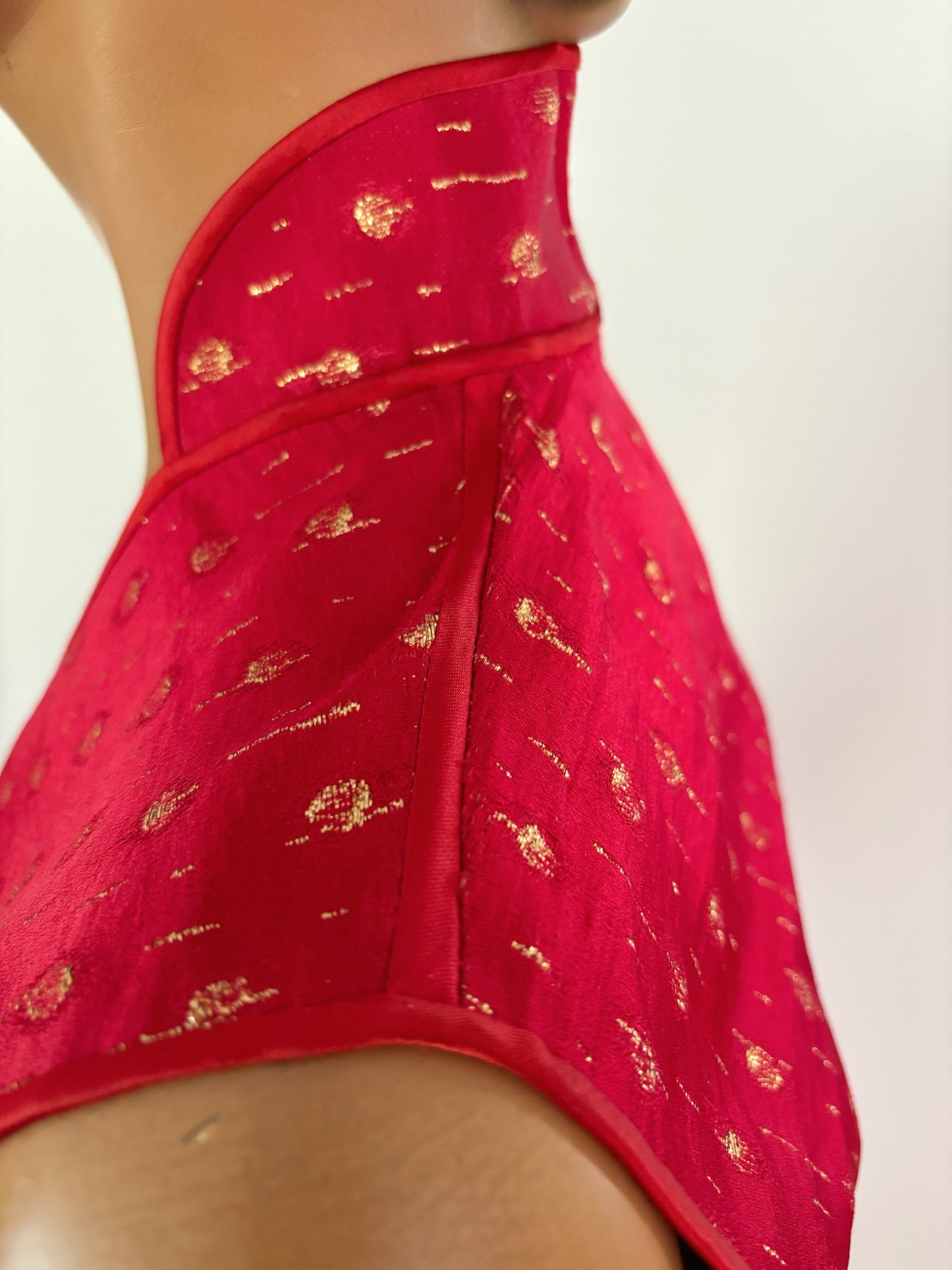 XS | 1950s/60s Deadstock Brocade Cheongsam Dress