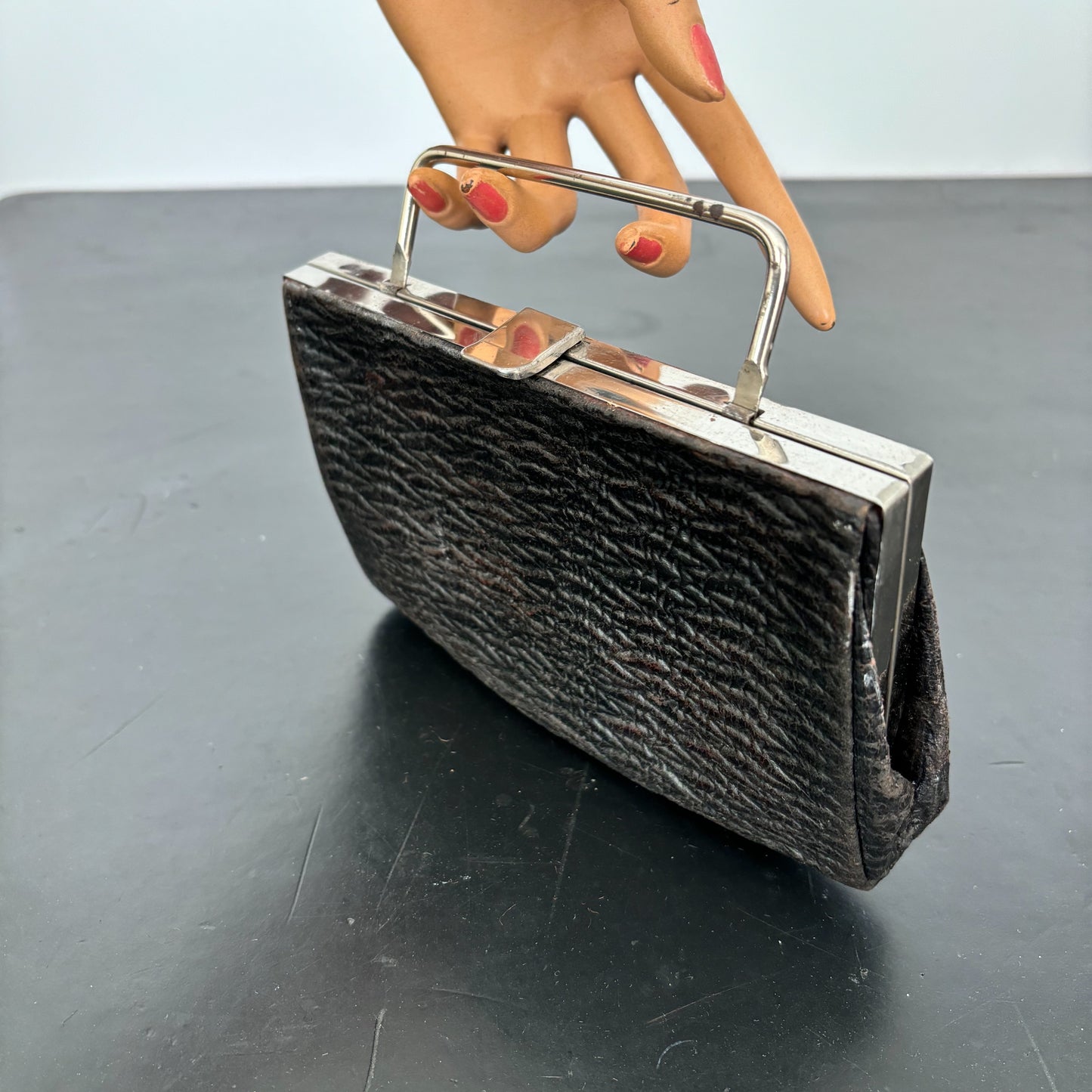 1920s/1930s Textured Leather Handbag