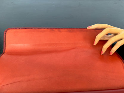 1950s/60s Red Leather Clutch Bag