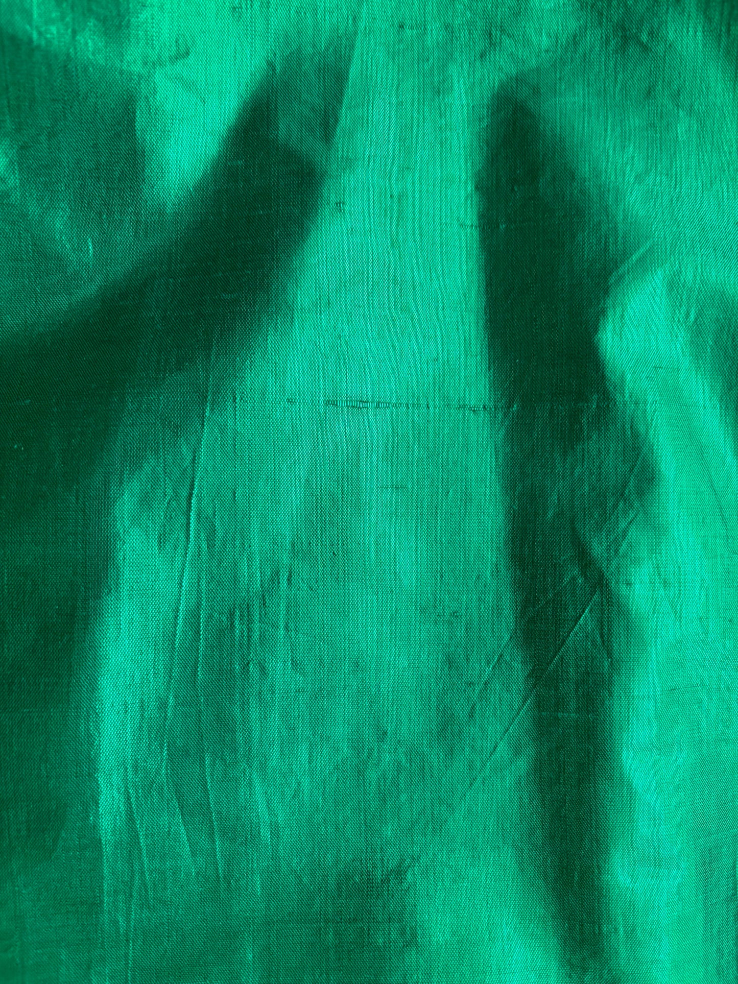 XS | 1950s Style Green Silk Lamé Fringe Cocktail Dress By Guyé