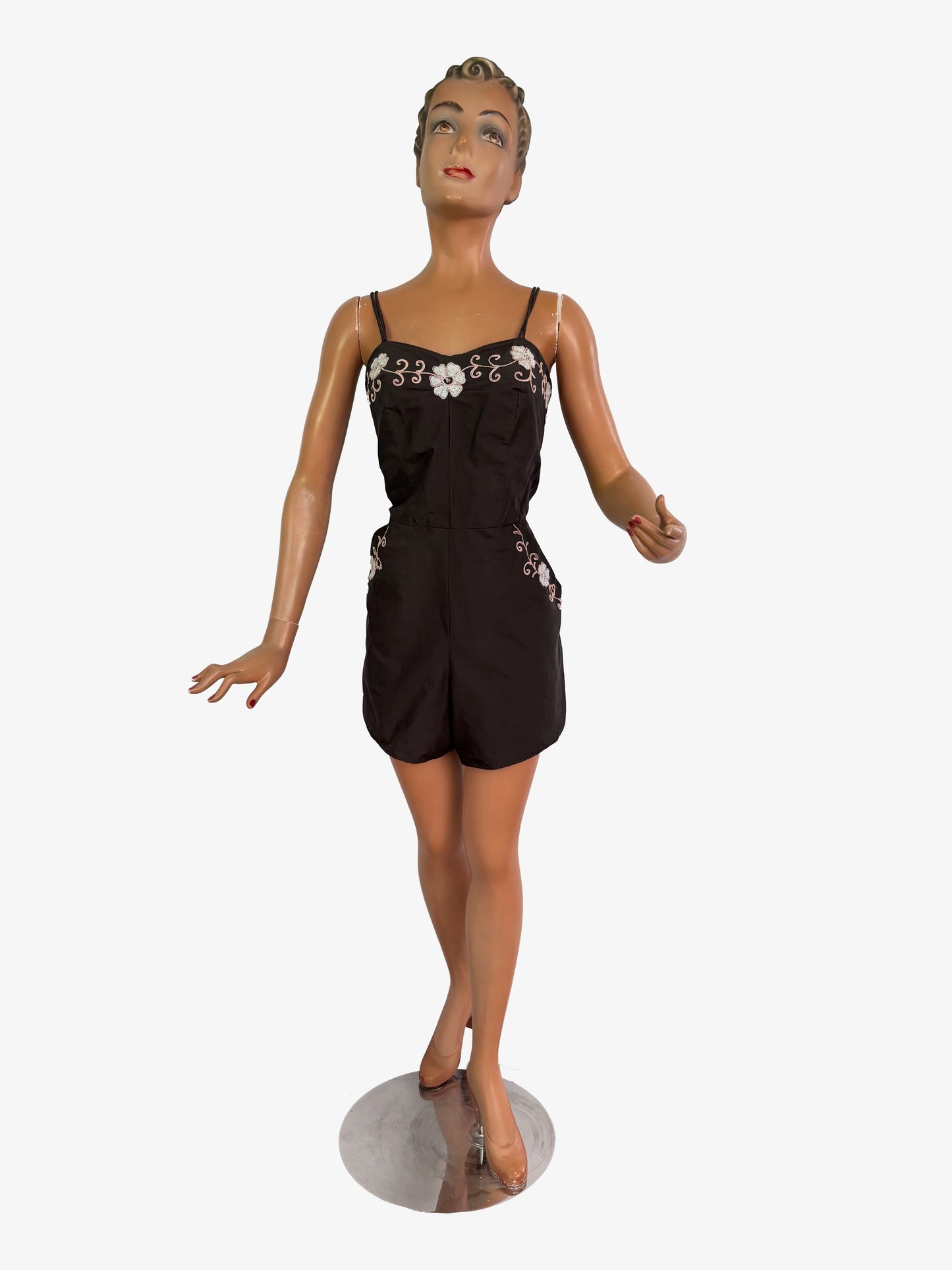 M/L | Magid Embroidered Playsuit