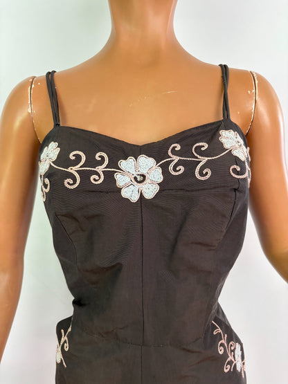 M/L | Magid Embroidered Playsuit