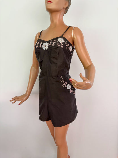 M/L | Magid Embroidered Playsuit