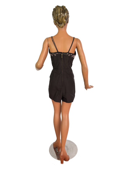 M/L | Magid Embroidered Playsuit