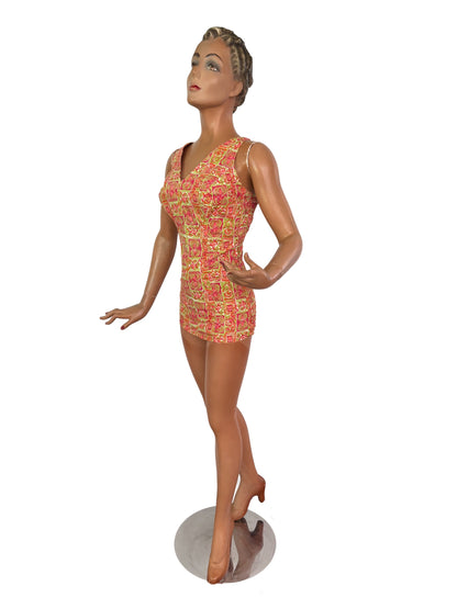 S | 1950s/60s Tweka Cotton Swimsuit