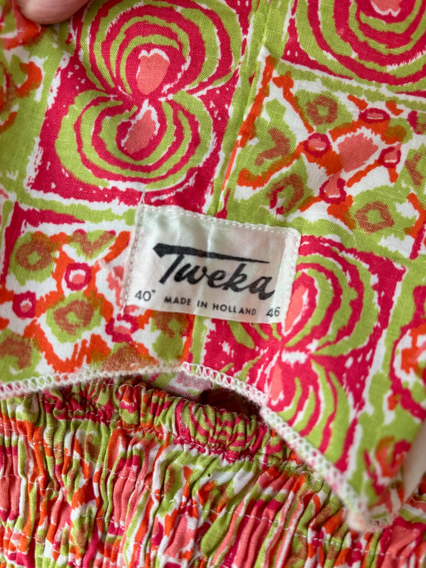 S | 1950s/60s Tweka Cotton Swimsuit