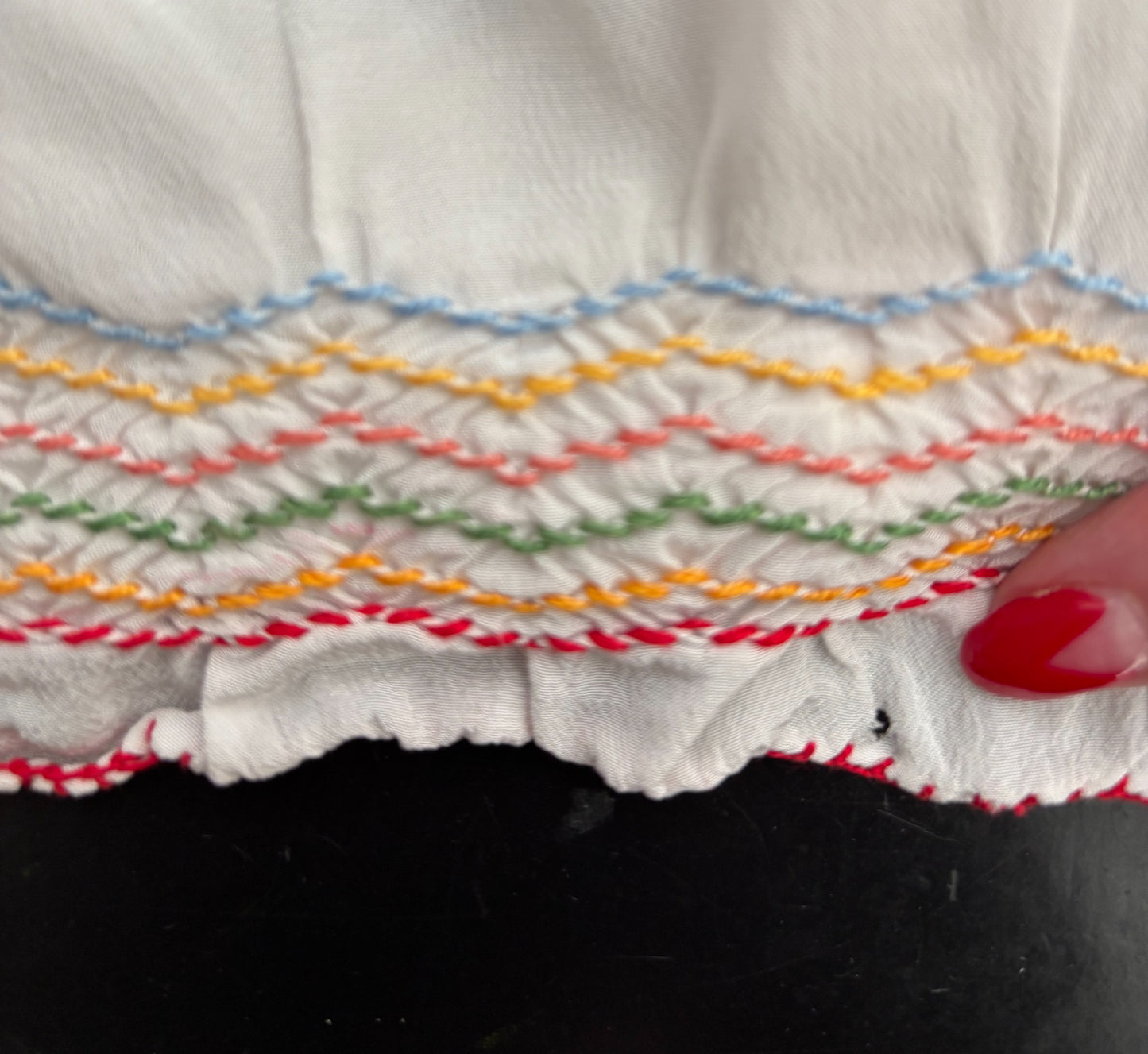 L | 1940s Hungarian Embroidered Peasant Blouse