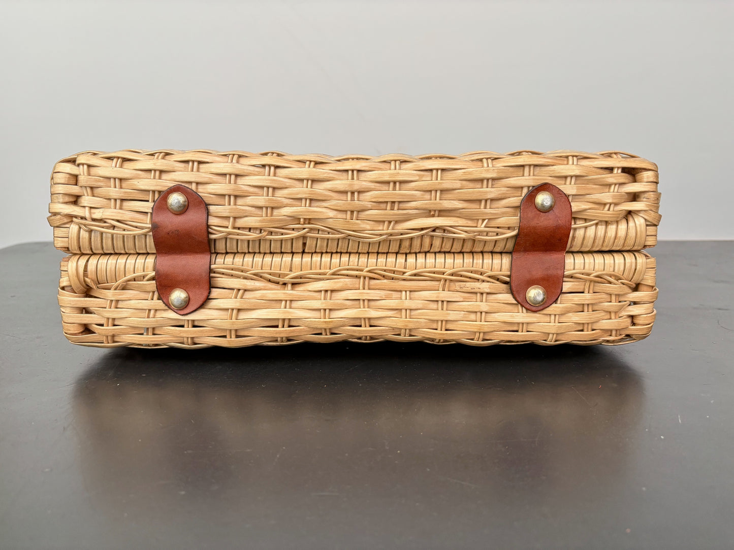 1960s Hong Kong Woven Plastic Handbag