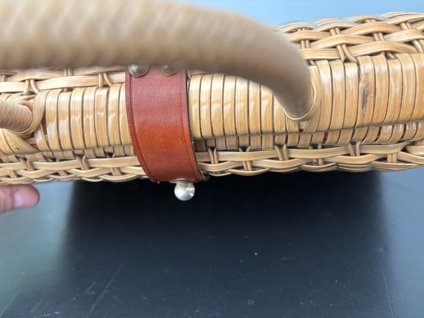 1960s Hong Kong Woven Plastic Handbag