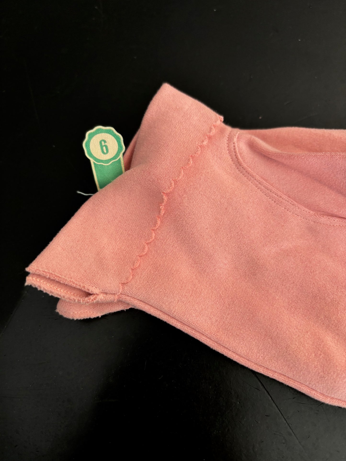 1950s Deadstock Blush Pink Cotton Gloves | Size 6