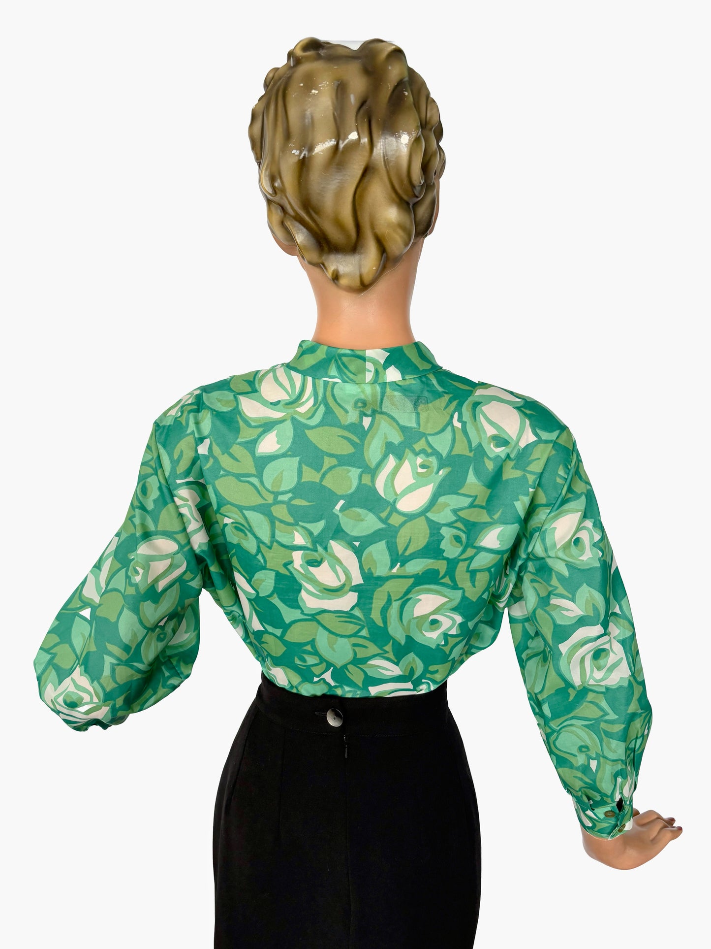 1960s Pussy Bow Blouse | XXL