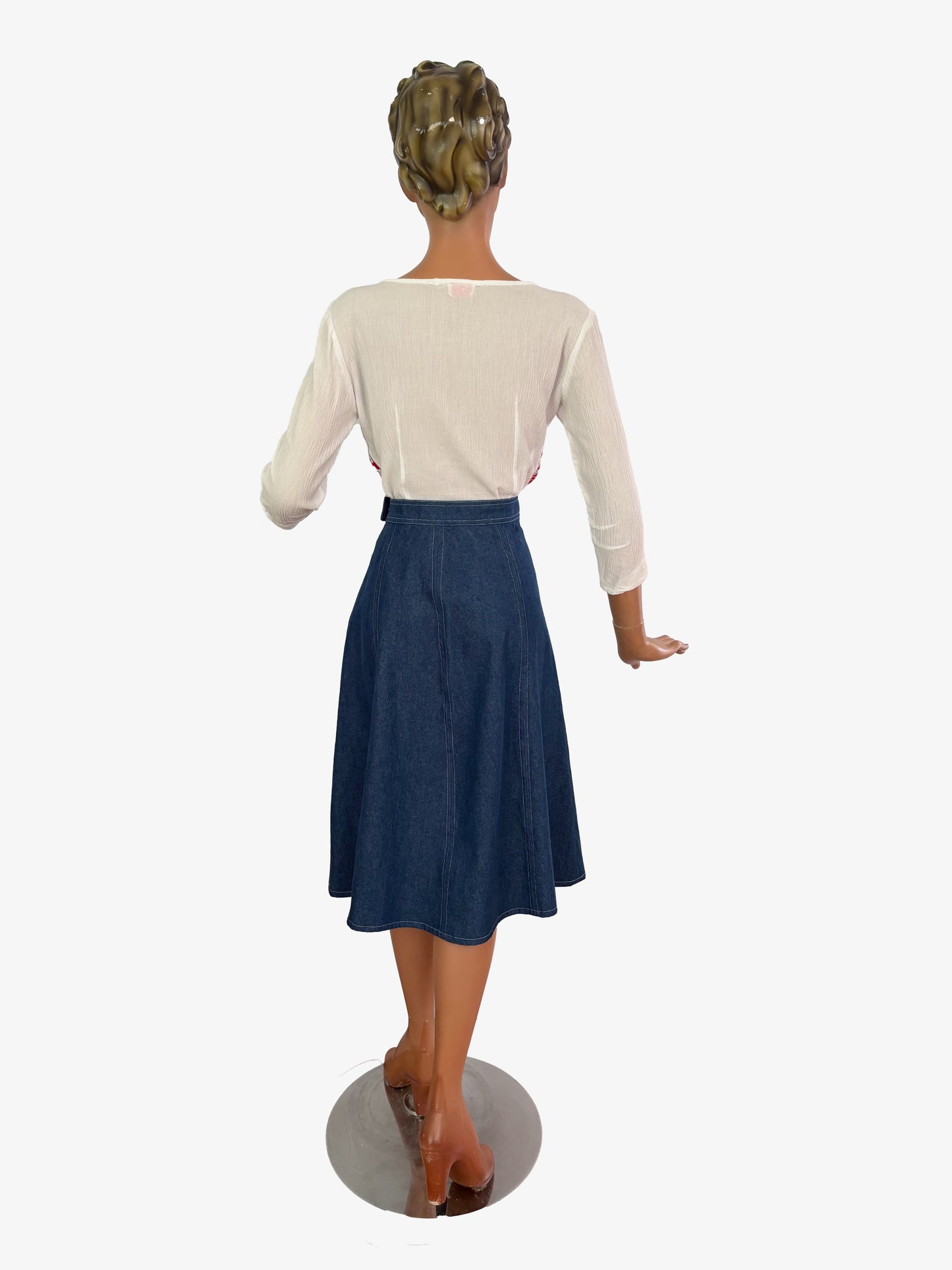 S/M | 1950s Justin’s Western Fiesta Blouse
