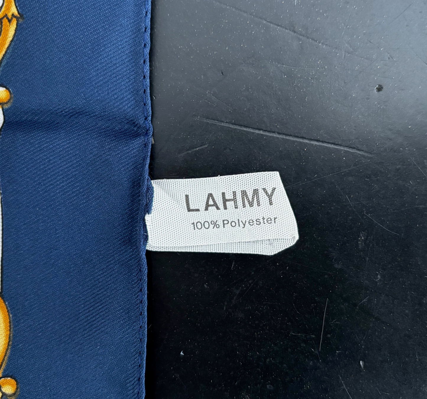 Vintage Lahmy Paris Souvenir Scarf