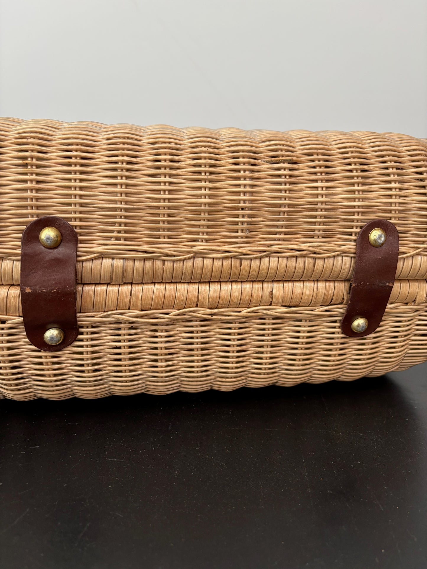 1950s/60s Hong Kong Rattan Handbag