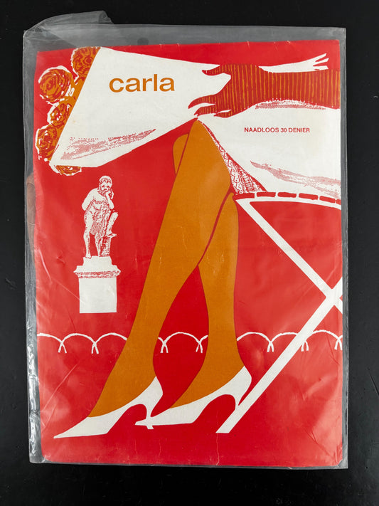 Vintage Seamless Nylon Stockings Size 8½ Carla