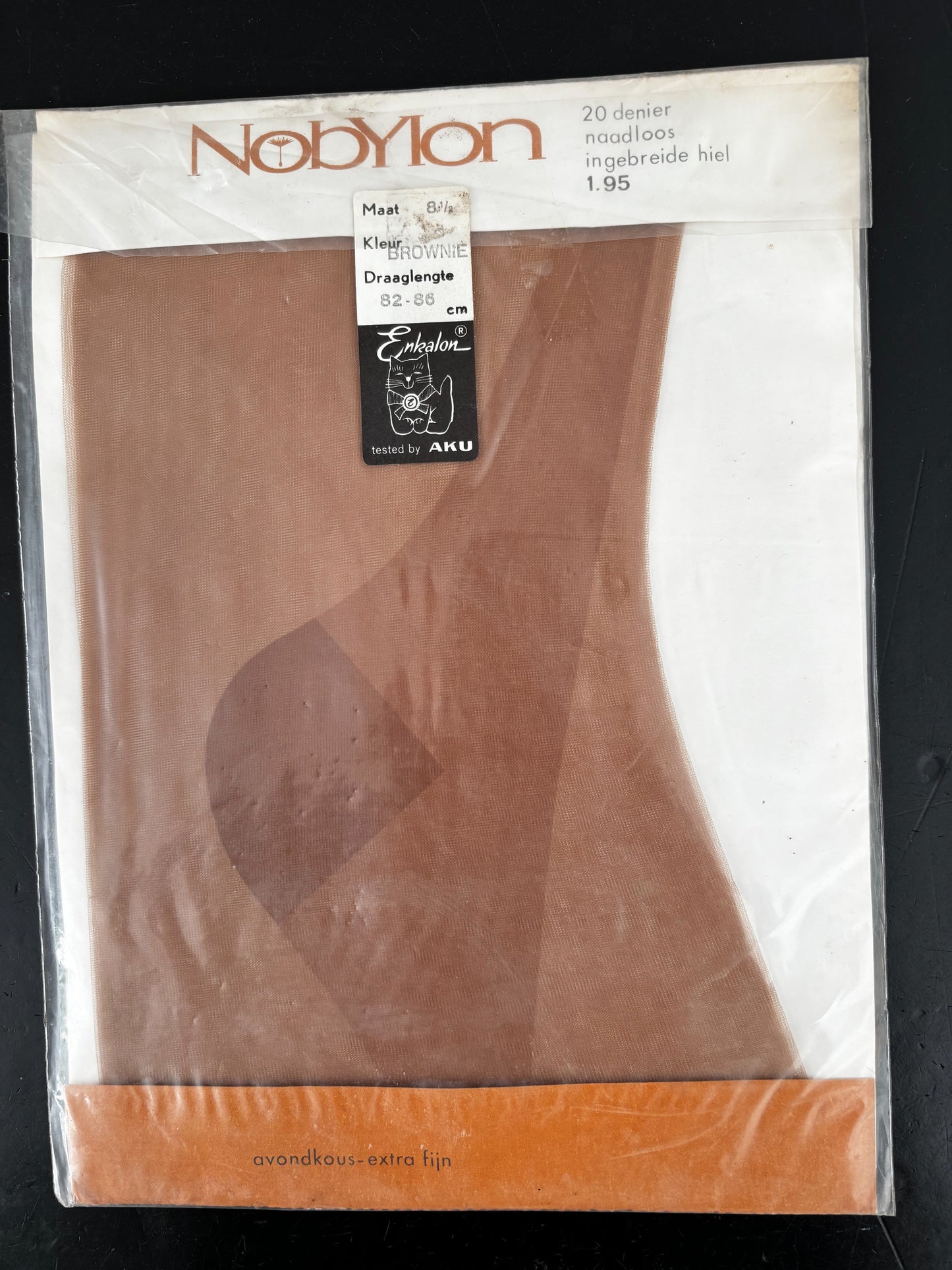 Vintage Seamless Nylon Stockings Size 8½ Nobylon