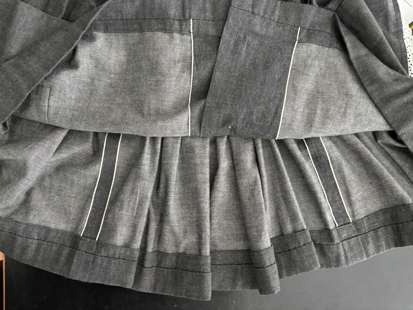 1950s Button Down Pocket Skirt | XXS