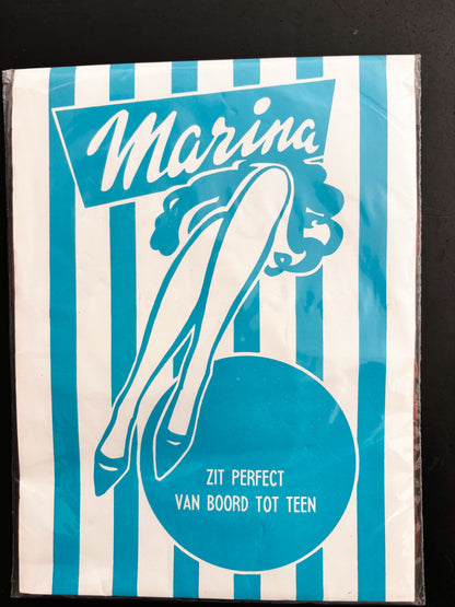 Vintage Seamless Nylon Stockings Size 9 Marina