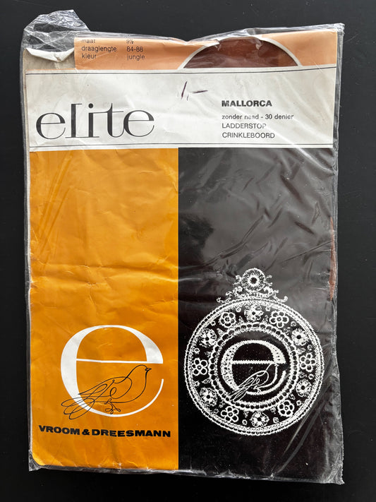 Vintage Seamless Nylon Stockings Size 9½ Elite