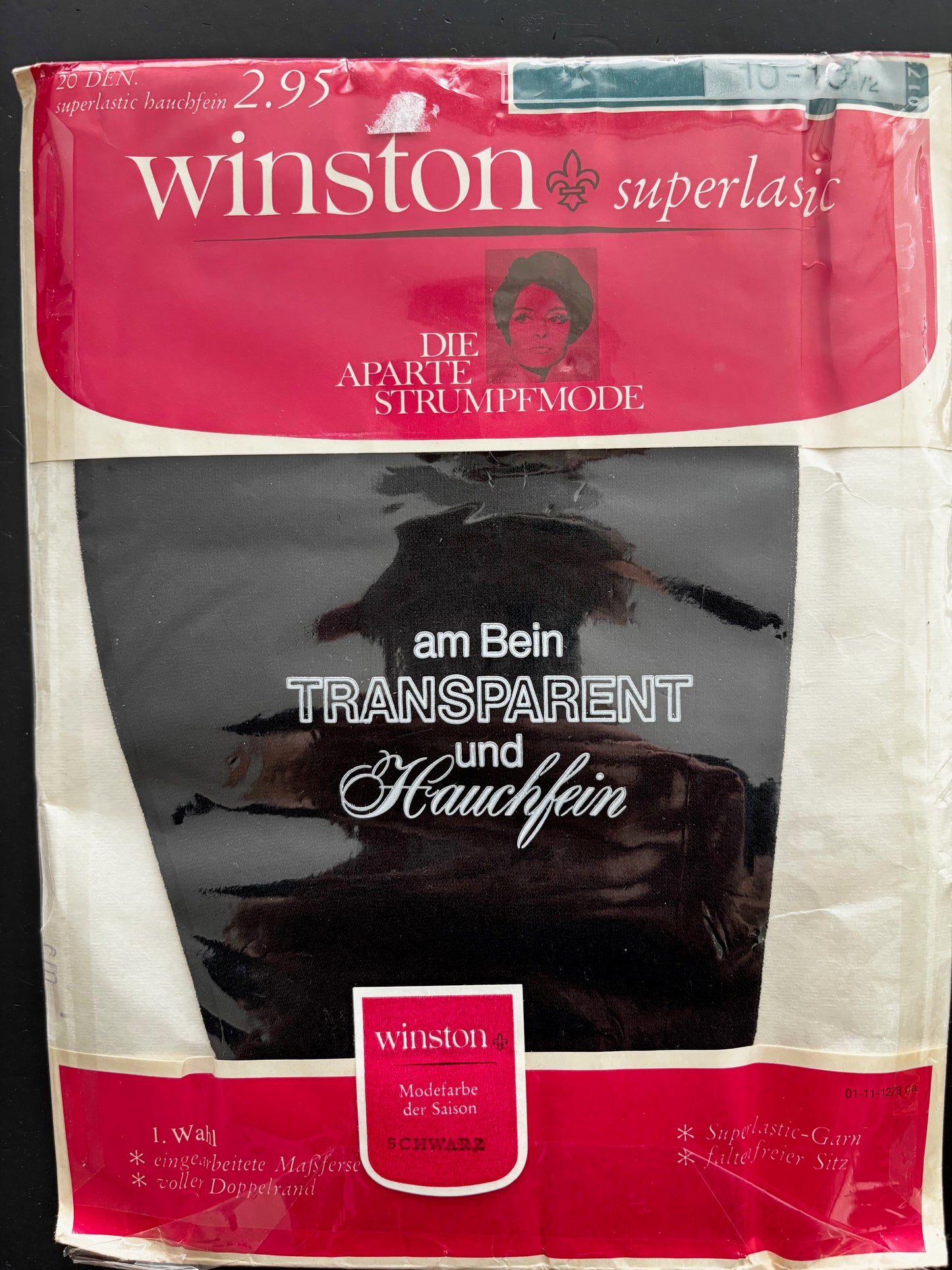 Vintage Seamless Nylon Stockings Size 10-10½ Winston