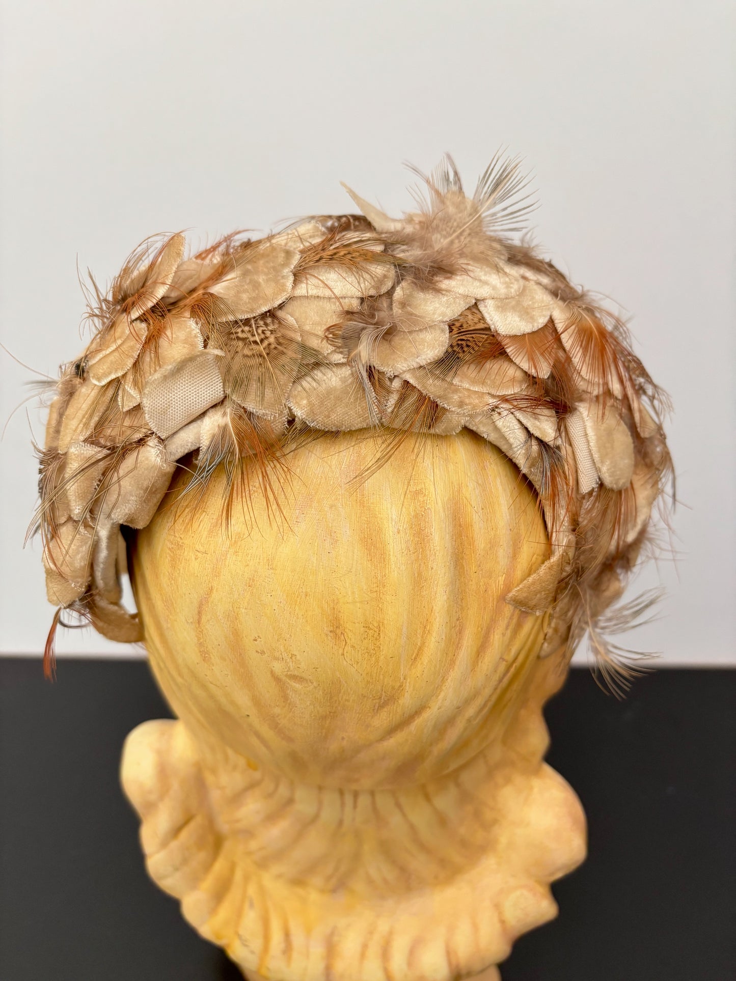 1940s/50s Christine Originals Feather Half Hat
