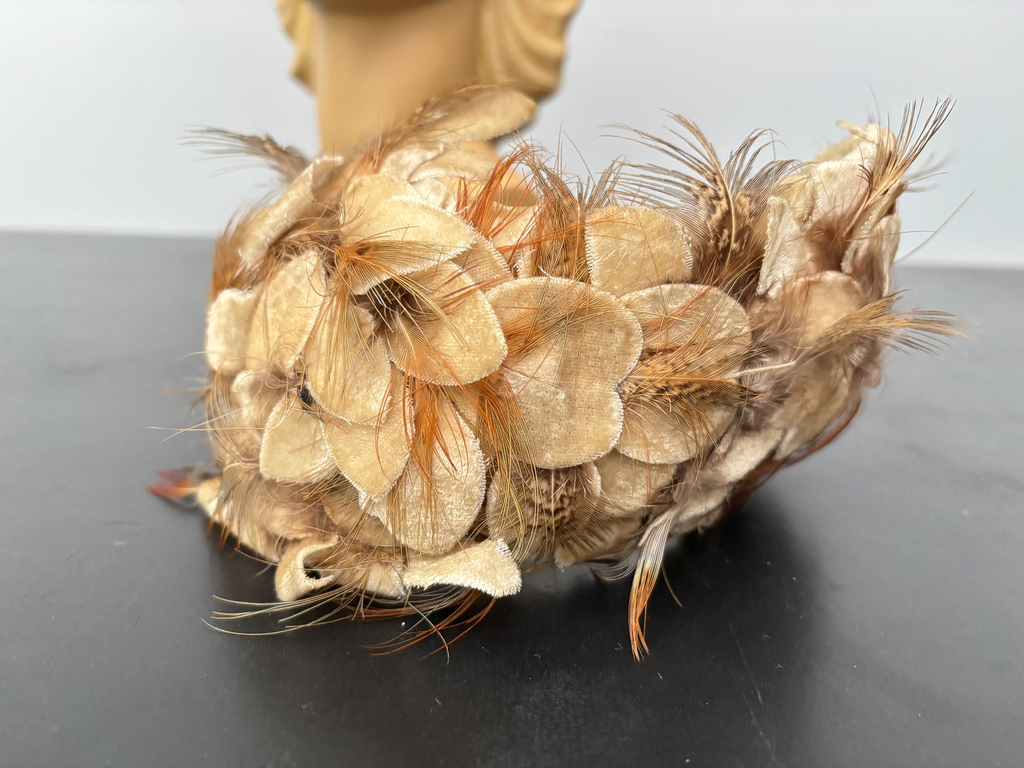 1940s/50s Christine Originals Feather Half Hat