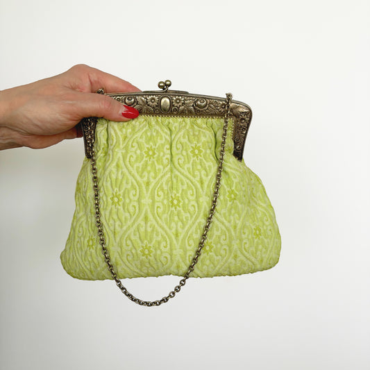 1920s/30s Green Structured Alpacca Purse