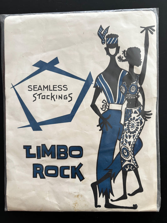 Vintage Limbo Rock Size 9 Brown Fishnet Stockings