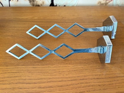 Pair of 1930s Art Deco Chrome Hat Stands