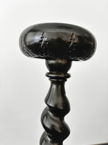 Antique Hat Stand With Turned Column, 40.5 cm / 16"