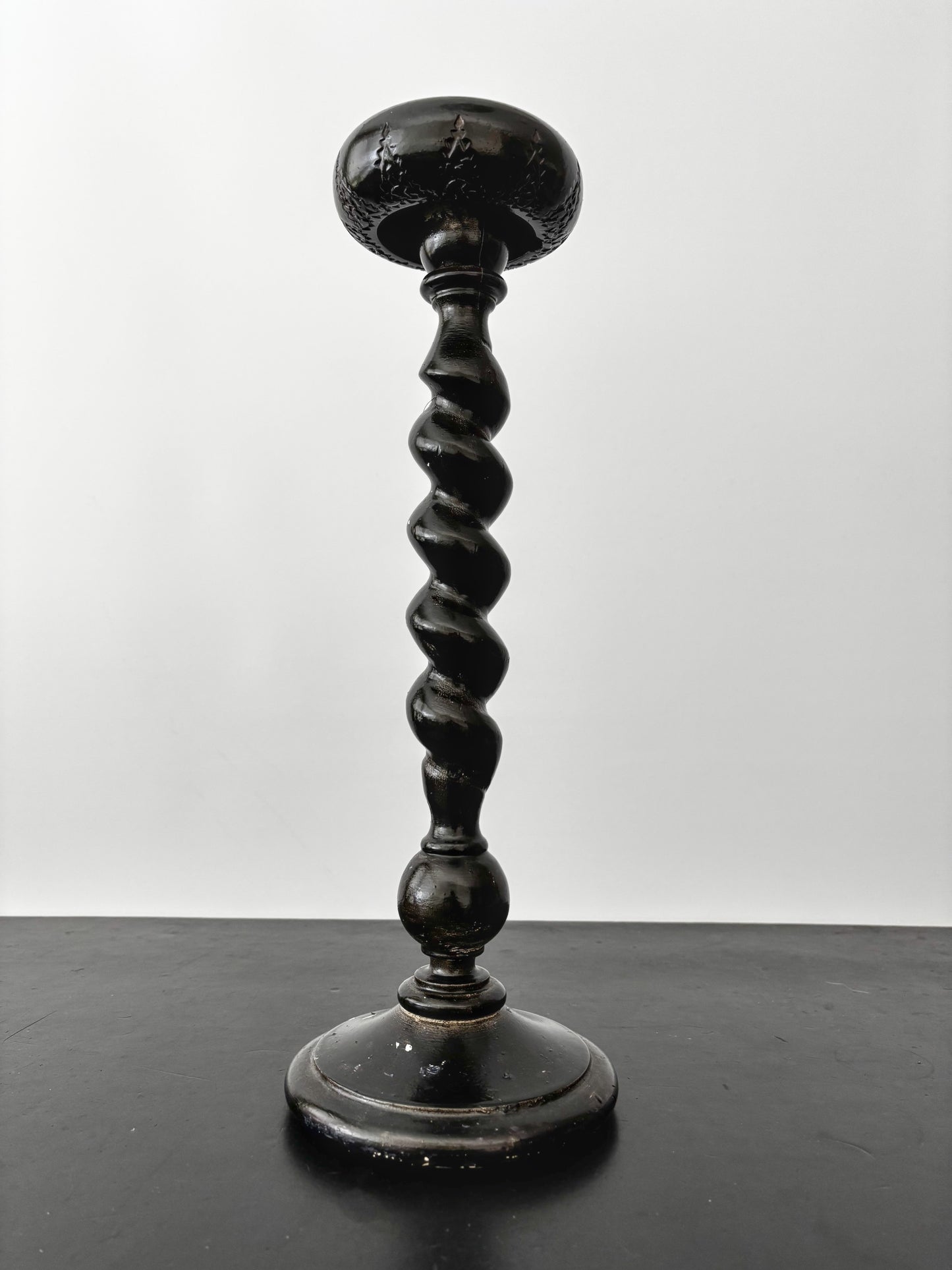 Antique Hat Stand With Turned Column, 40.5 cm / 16"