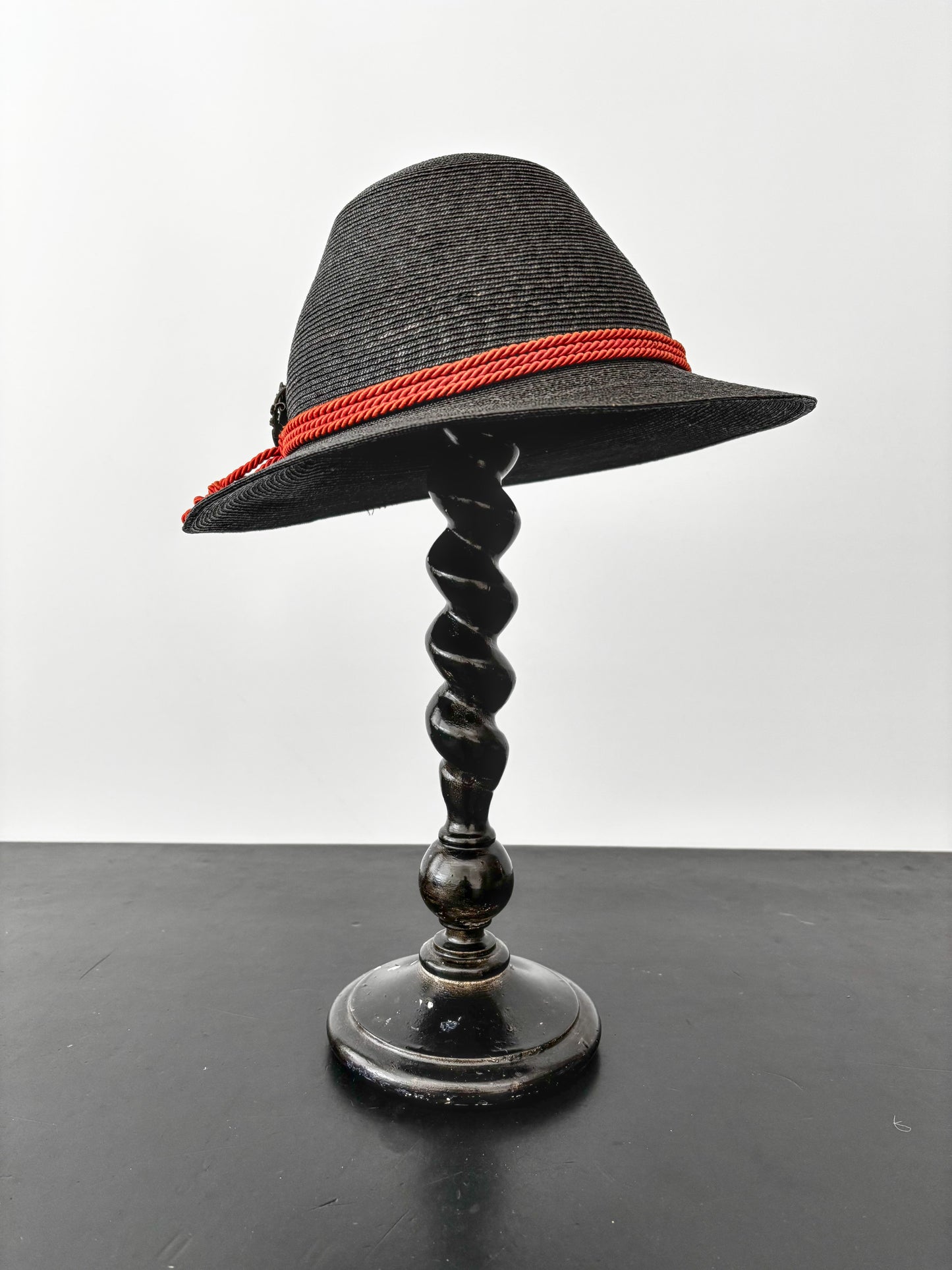 Antique Hat Stand With Turned Column, 40.5 cm / 16"