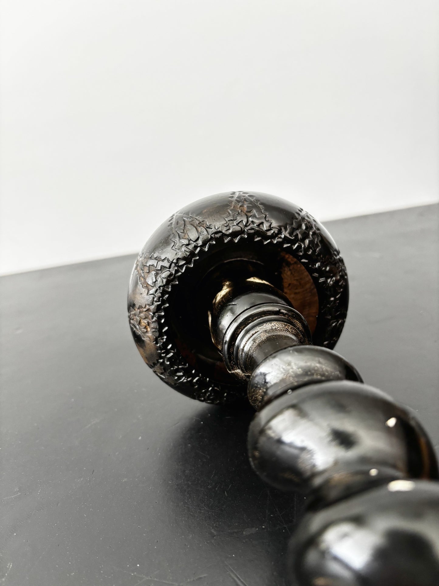 Antique Hat Stand With Turned Column, 40.5 cm / 16"